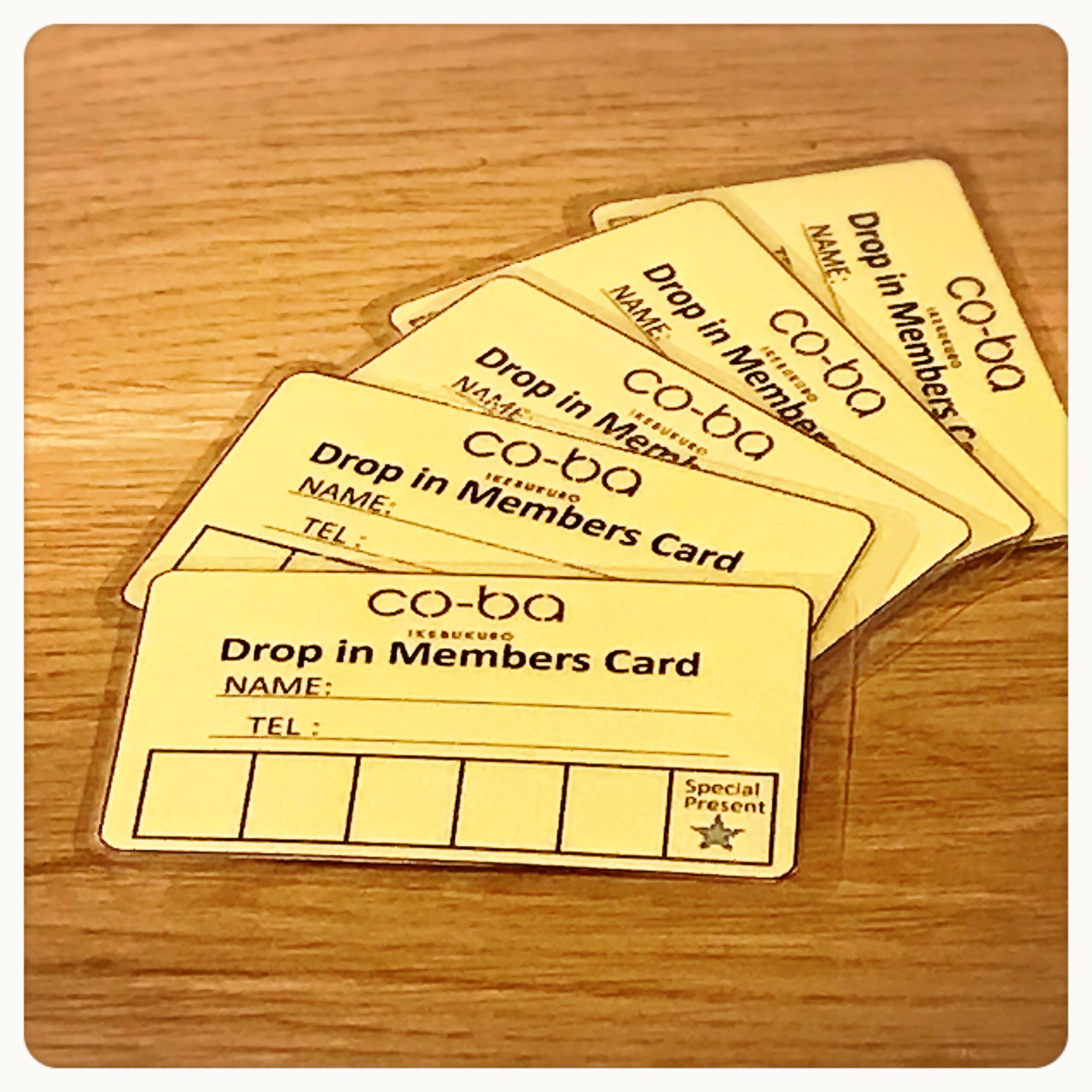 お得なDrop in Members Cardができました！