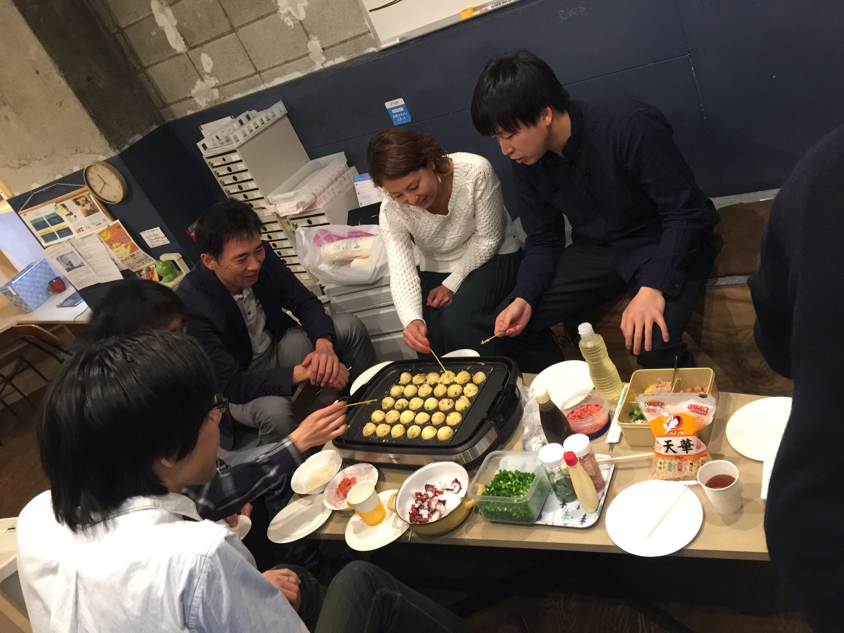 今週のイベントの様子　②ランチ会　タコ焼きパーティー